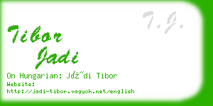 tibor jadi business card